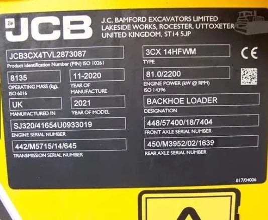 JCB 3CX – Buldoexcavator - VASTech Machinery