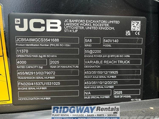 Incarcator telescopic - JCB 540-140