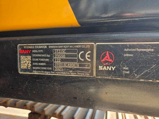 Excavator pe senile - Sany SY215lc (EU model - Fully equipped)