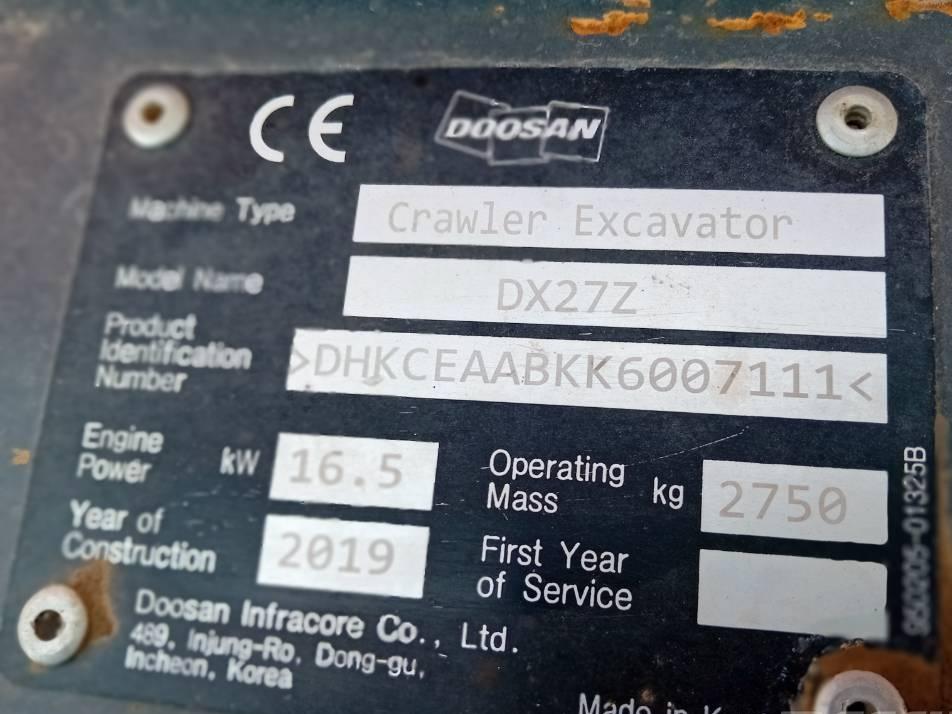 Miniexcavator - Doosan Develon DX 27 Z