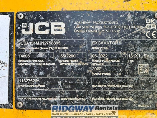 Excavator pe senile - JCB 131 XLC