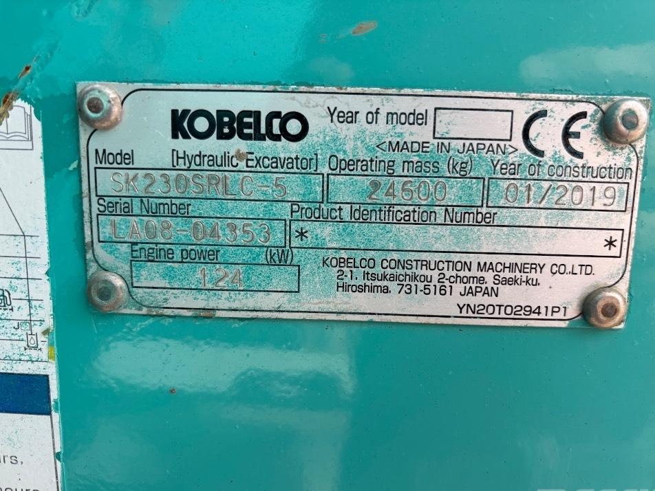 Excavator pe senile - Kobelco SK 230 SR LC - SK230SRLC-5 - SK230