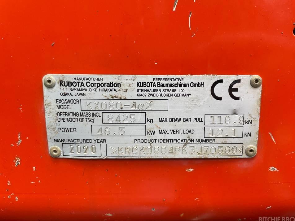 Midiexcavator - Kubota KX 080-4 - VASTech Machinery