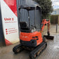 Miniexcavator - Kubota U 17-3 1,7t Mini Excavator / Digger