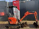 Miniexcavator - Kubota U 17-3 1.7t Mini Excavator +3 Buckets +Q/H