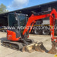 Miniexcavator - Kubota U 27-4