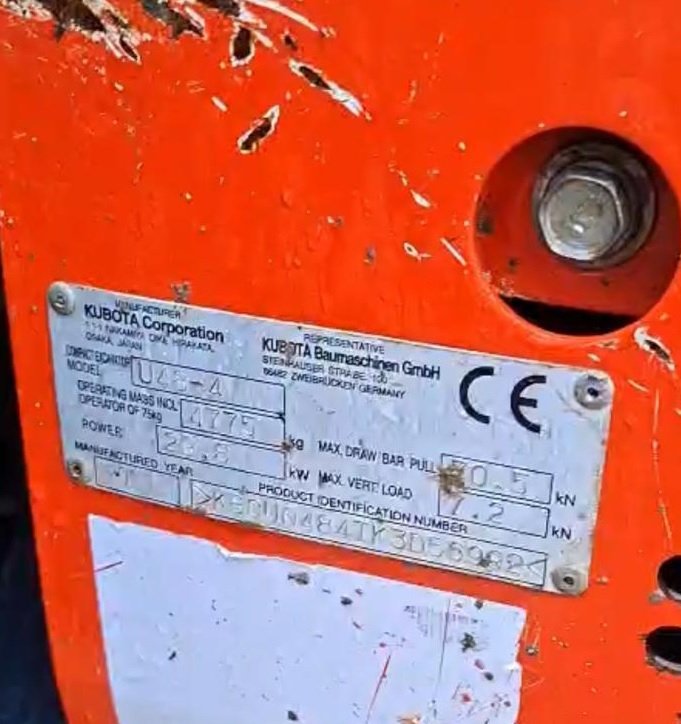Utilaj - Kubota U48 - VASTech Machinery