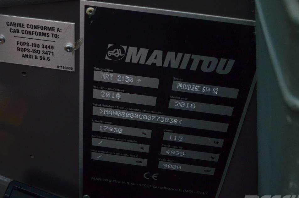 Incarcator telescopic - Manitou MRT 2150 Plus Privilege