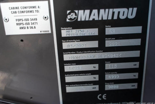 Incarcator telescopic - Manitou MRT 2150 Plus