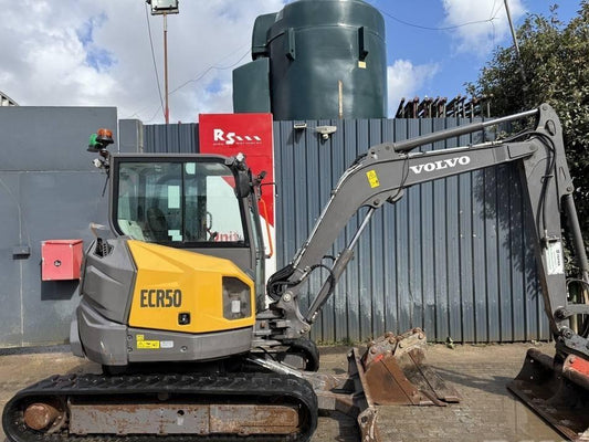 Miniexcavator - Volvo ECR 50 F 5t Mini Excavator just 1464 hours