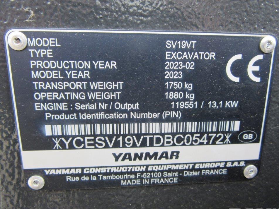 Excavator pe senile - Yanmar SV19VT